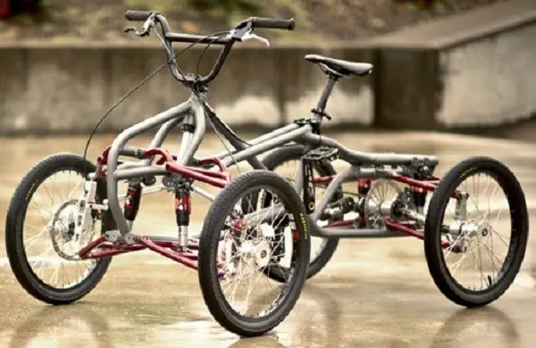 four-wheeled adult bicycle