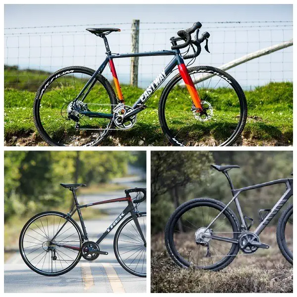 Differences between cyclocross, gravel and road bike