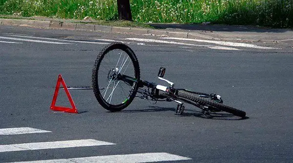 Accident involving a cyclist
