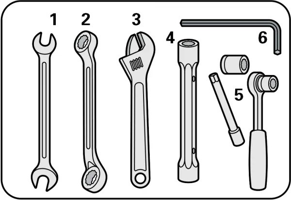 tools for disassembling the fork