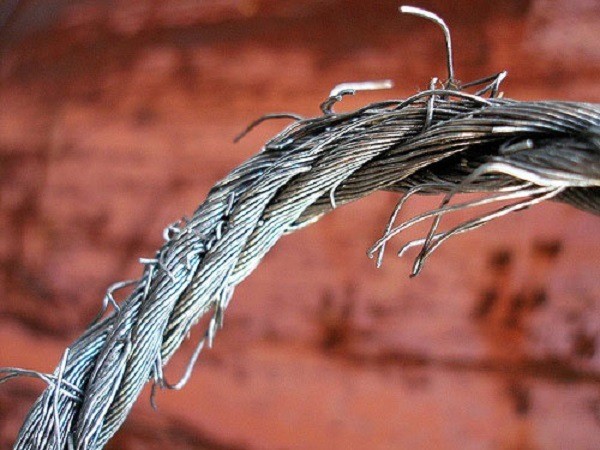 frayed cable