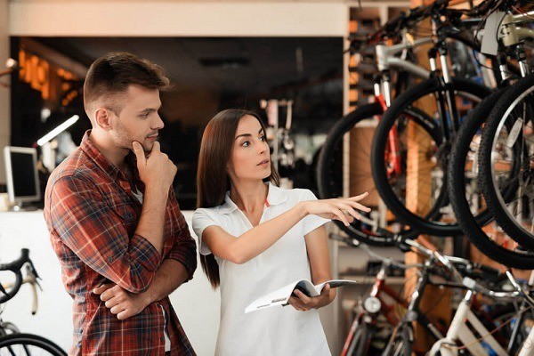 Asking the consultant about bicycles