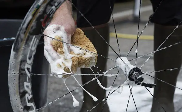 not to damage the bike when washing it