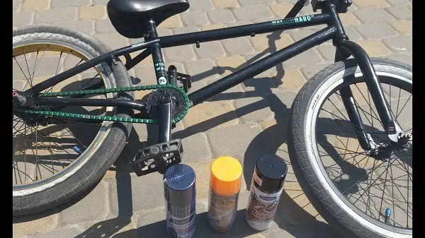 Paint your bike with a spray can