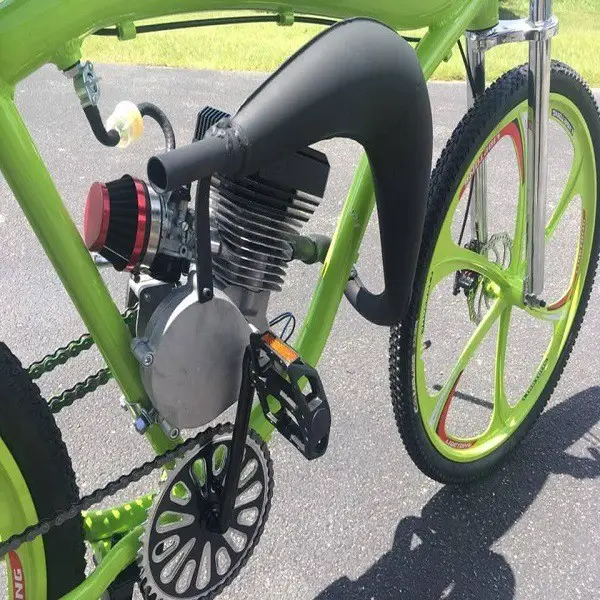 the advantages of a gasoline engine for a bicycle