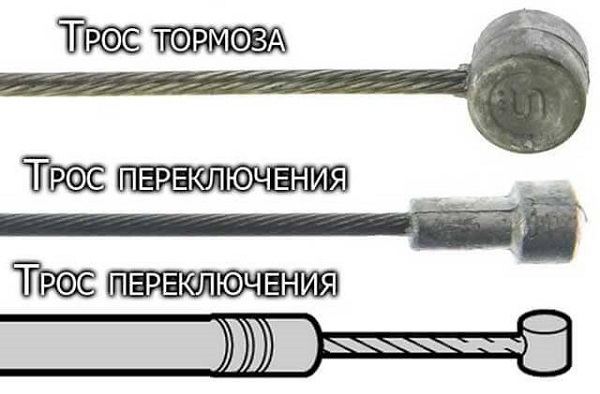 types of cables on a bicycle