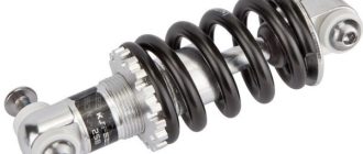 Bicycle shock absorber - types and choice